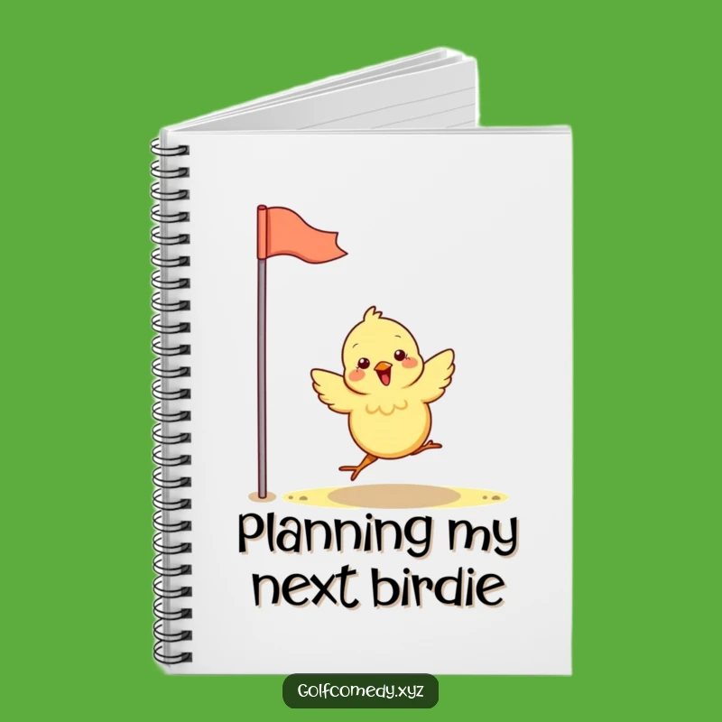 Funny Chick Golf Notebook - Lined & Hilarious Birdie Journal Gift