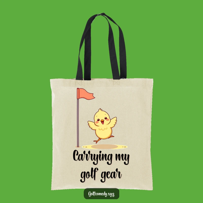 Funny Chick Golf Tote Bag - Spacious & Hilarious Birdie Carryall Gift